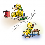 Enten telefonieren miteinander